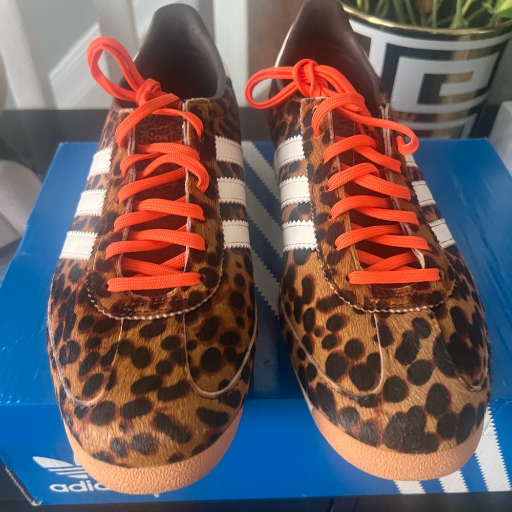 Adidas SL 72 OG W Leopard Print Sneakers, sz 9